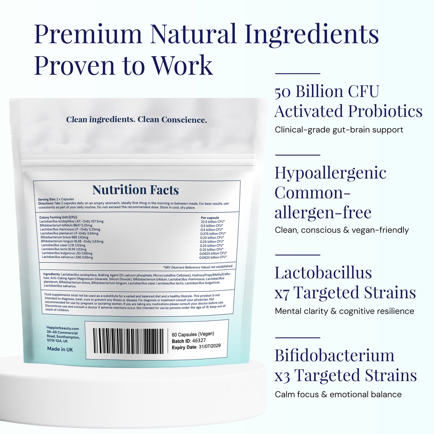 Happier Cognition and Focus Complex (60 capsules)