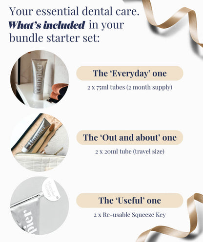 Happier Fresh Mint Toothpaste: Gift Set Bundle