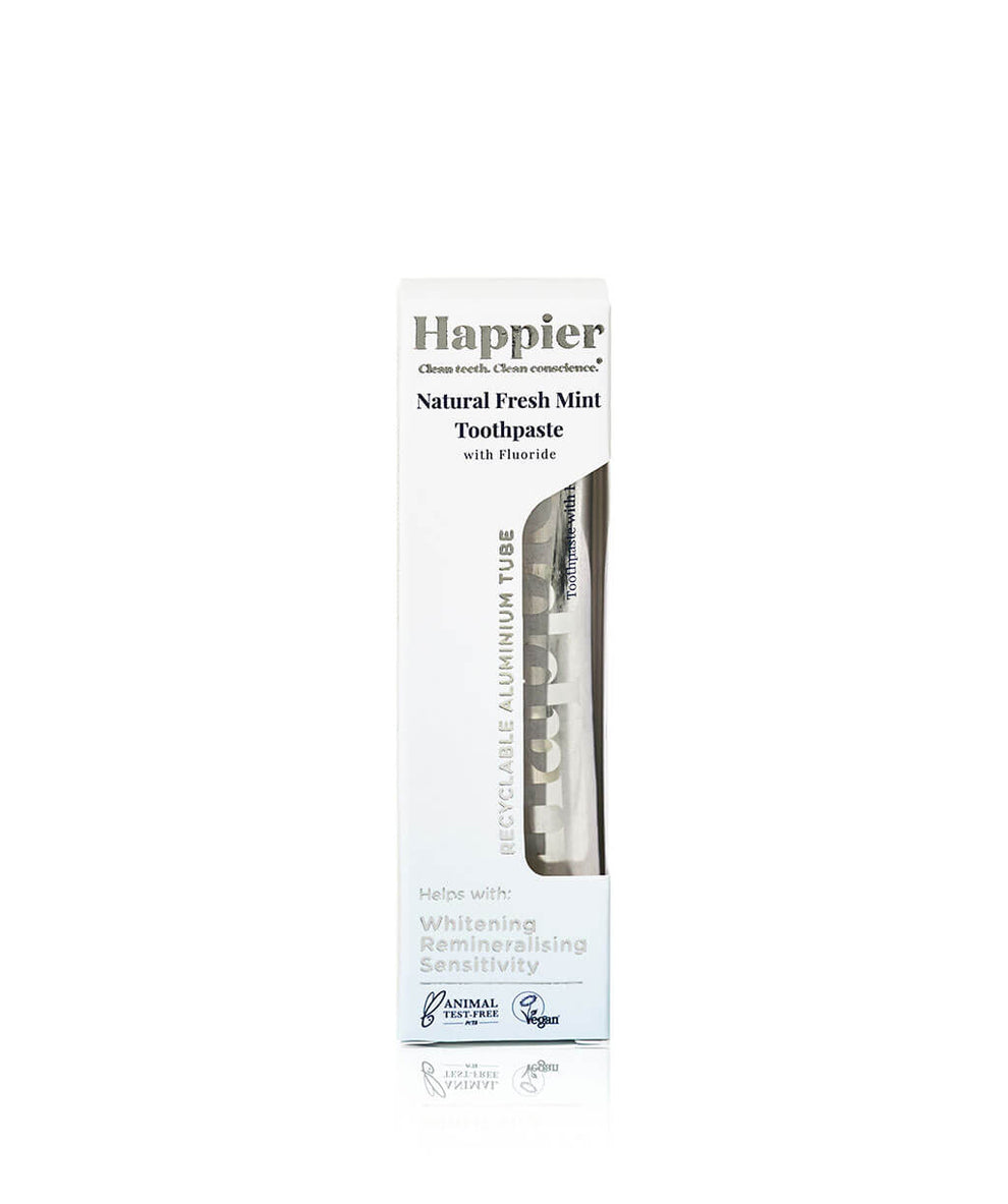 Happier Fresh Mint Toothpaste - Travel Size 20ml: Natural Oral Care On ...